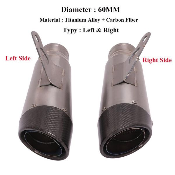 motorcycle exhaust system uninnersal titanium alloy carbon muffler pipe tail end slip on 60mm atv scooter l&r
motorcycle exhaust system uninnersal titanium alloy carbon muffler pipe tail end slip on 60mm atv scooter l&r