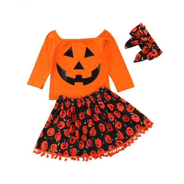 kids clothing sets girls halloween outfits children pumpkin pompom skirts headband 3pcs/set summer fashion baby clothes 1793 b3, White
kids clothing sets girls halloween outfits children pumpkin pompom skirts headband 3pcs/set summer fashion baby clothes 1793 b3, White