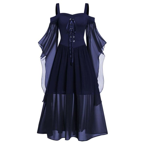 halloween party maxi dress women flare sleeve lace dresses vintage witch cosplay gothic female sling robe 2021 casual, Black;gray
halloween party maxi dress women flare sleeve lace dresses vintage witch cosplay gothic female sling robe 2021 casual, Black;gray