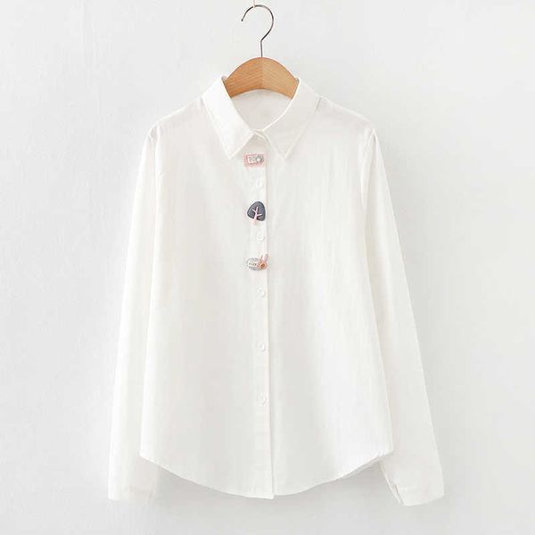 women shirts and blouses chic blouse long sleeve casual oversized turn-down collar ol style women loose blue blouses 210604, White
women shirts and blouses chic blouse long sleeve casual oversized turn-down collar ol style women loose blue blouses 210604, White