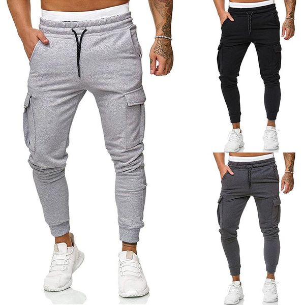 men's pants 2021 men casual joggers mens solid thin cargo sweatpants male multi-pocket sportswear hip hop harem pencil trousers, Black
men's pants 2021 men casual joggers mens solid thin cargo sweatpants male multi-pocket sportswear hip hop harem pencil trousers, Black