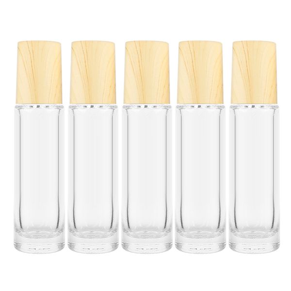 5pcs glass sub-bottling 10ml transparent stainless steel ball bottle wood grain hard plastic cover can fill empty perfume bottle
5pcs glass sub-bottling 10ml transparent stainless steel ball bottle wood grain hard plastic cover can fill empty perfume bottle