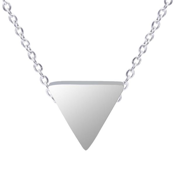 chokers inverted triangle pendant 100% stainless steel necklaces for women men accessories simplicity geometric charm fashion necklace, Golden;silver
chokers inverted triangle pendant 100% stainless steel necklaces for women men accessories simplicity geometric charm fashion necklace, Golden;silver