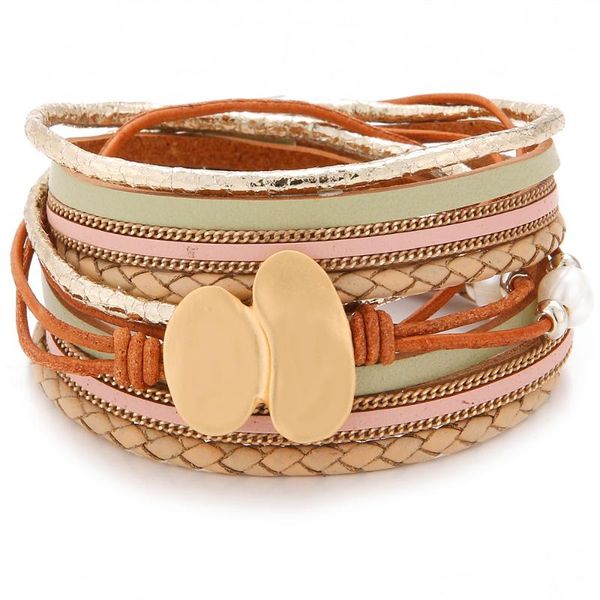 summer leather bracelets charm multi-layer hand-woven pearl bracelets&bangles for women bohemian fashion jewelry, Golden;silver
summer leather bracelets charm multi-layer hand-woven pearl bracelets&bangles for women bohemian fashion jewelry, Golden;silver