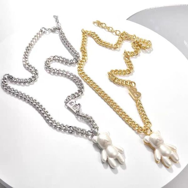 new style alloy fashion little bear necklace jewelry heart-shaped pendant love necklaces for women's party wedding gifts wholesale, Silver
new style alloy fashion little bear necklace jewelry heart-shaped pendant love necklaces for women's party wedding gifts wholesale, Silver