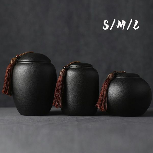 storage bottles & jars 3 sizes balck ceramic leaves can traditional chinese style oriental tea storaging pot
storage bottles & jars 3 sizes balck ceramic leaves can traditional chinese style oriental tea storaging pot