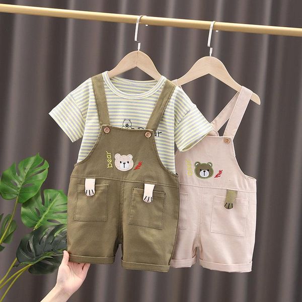clothing sets summer children cotton clothes baby boy girls cartoon strips shirt overalls 2pcs/sets infant kids fashion toddler tracksuits, White
clothing sets summer children cotton clothes baby boy girls cartoon strips shirt overalls 2pcs/sets infant kids fashion toddler tracksuits, White