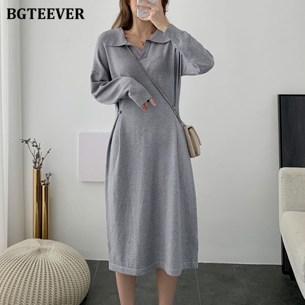 dresses casual turn-down collar loose women knitted mid-length dress autumn winter long sleeve sweater vestidos femme 9w7r, Black;gray
dresses casual turn-down collar loose women knitted mid-length dress autumn winter long sleeve sweater vestidos femme 9w7r, Black;gray