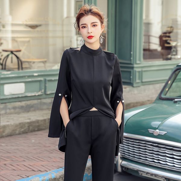 shorts summer elegant women's fashions black 2-piece suits define sharing long sleeve and high waist pants set clothes 3wor, White;black
shorts summer elegant women's fashions black 2-piece suits define sharing long sleeve and high waist pants set clothes 3wor, White;black