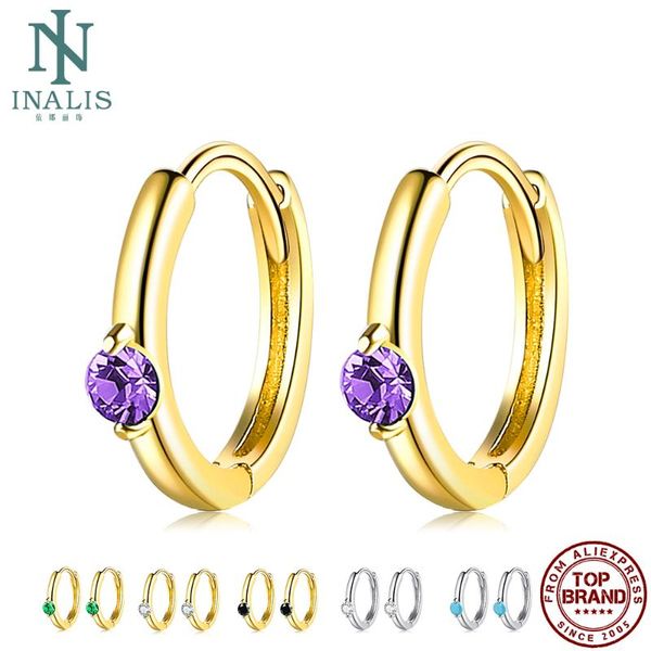 hoop & huggie inalis women earring 925 sterling silver colorful cubic zirconia inlay plating and gold gift fine jewelry, Golden;silver
hoop & huggie inalis women earring 925 sterling silver colorful cubic zirconia inlay plating and gold gift fine jewelry, Golden;silver