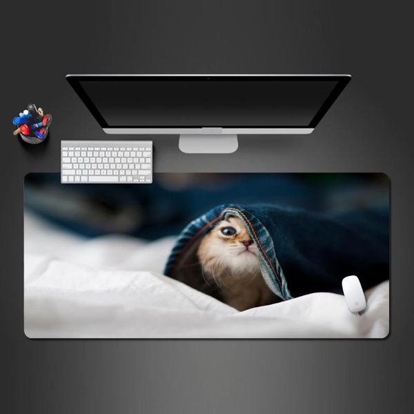 mouse pads & wrist rests cute cat plus unique shape pad natural rubber wear-resistant washable notebook computer keyboard
