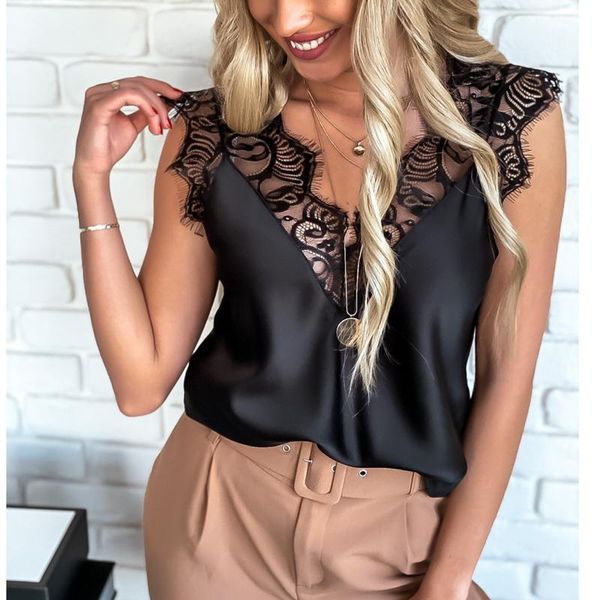 women's tanks & camis lace hollow women tank sleeveless deep v neck harajuku t-shirts oversized loose blouse femme zaraing y2k ropa mu, White
women's tanks & camis lace hollow women tank sleeveless deep v neck harajuku t-shirts oversized loose blouse femme zaraing y2k ropa mu, White