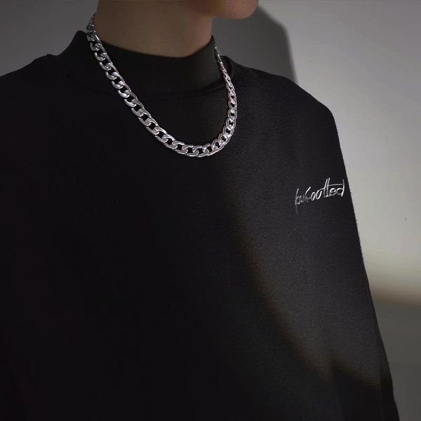 chains sindlan one piece punk silver color cuba chain necklace for couple hip hop stainless steel female men fashion streetwear jewelry
chains sindlan one piece punk silver color cuba chain necklace for couple hip hop stainless steel female men fashion streetwear jewelry