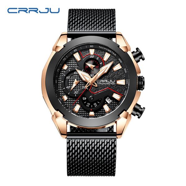 crrju 2219 watch sport chronograph watches minimalist daily steel wristwatch men sports waterproof blue band wristwatches outdoor clock relo, Slivery;brown
crrju 2219 watch sport chronograph watches minimalist daily steel wristwatch men sports waterproof blue band wristwatches outdoor clock relo, Slivery;brown