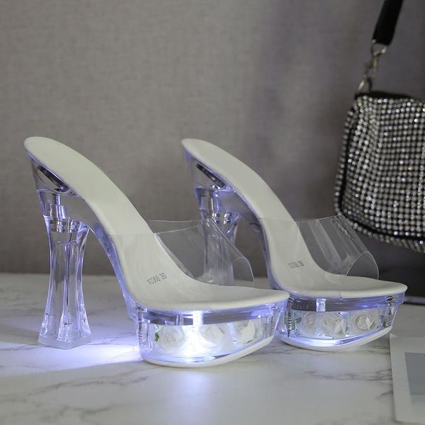 slippers women's outer wear fashion 2021 summer high heels crystal tide sandals and, Black
slippers women's outer wear fashion 2021 summer high heels crystal tide sandals and, Black