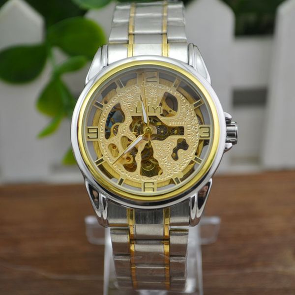 high grade men's wear automatic mechanical watch business gift table, Slivery;brown
high grade men's wear automatic mechanical watch business gift table, Slivery;brown