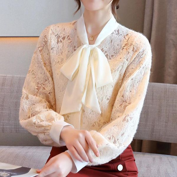 women's t-shirt fashion women 2021 spring casual bow lace office lady shirt elegant slim long sleeve hollow out plus size blusa, White
women's t-shirt fashion women 2021 spring casual bow lace office lady shirt elegant slim long sleeve hollow out plus size blusa, White