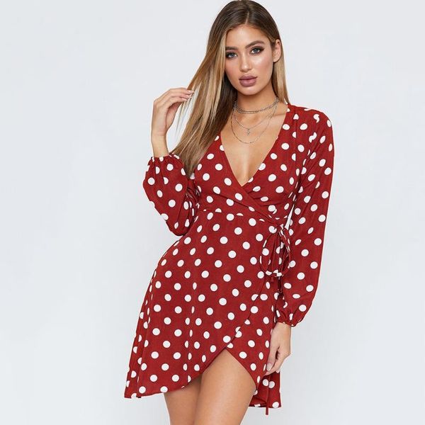 casual dresses boho women dress womens clothing fashion laides female v-neck dot printed autumn winter, Black;gray
casual dresses boho women dress womens clothing fashion laides female v-neck dot printed autumn winter, Black;gray