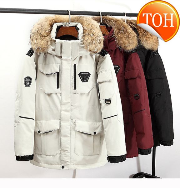 jacket thicken down men's winter with fur collar warm parkas -30 degrees waterproof men coat size s-3xl, Black
jacket thicken down men's winter with fur collar warm parkas -30 degrees waterproof men coat size s-3xl, Black
