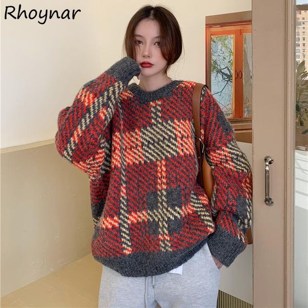women's sweaters sweater pullovers womens winter loose oversize s-3xl warm all-match plaid fashion soft simple ladies vintage knitted u, White;black
women's sweaters sweater pullovers womens winter loose oversize s-3xl warm all-match plaid fashion soft simple ladies vintage knitted u, White;black