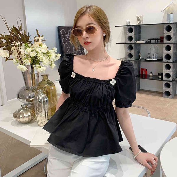 tees elegant patchwork floral button shirt for women square collar sleeve tunic short blouse female fashion, White
tees elegant patchwork floral button shirt for women square collar sleeve tunic short blouse female fashion, White