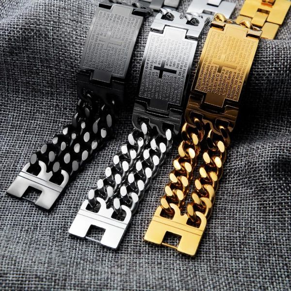 link, chain bracelets for women men classic titanium steel bracelet friendship jewelry, Black
link, chain bracelets for women men classic titanium steel bracelet friendship jewelry, Black