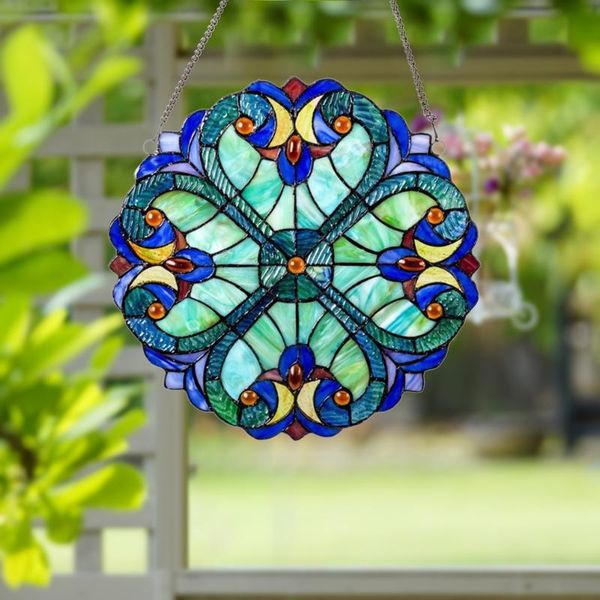 decorative objects & figurines window tiffany color panel baffle hanging wall pendant home bedroom living room gate decorations accessories
decorative objects & figurines window tiffany color panel baffle hanging wall pendant home bedroom living room gate decorations accessories