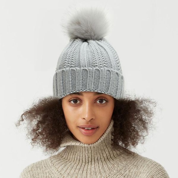 berets silk satin lined caps winter women stretchy skull cap knit beanie hats faux fur pompom for girls, Blue;gray
berets silk satin lined caps winter women stretchy skull cap knit beanie hats faux fur pompom for girls, Blue;gray