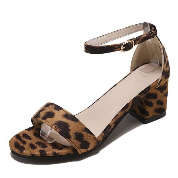 women sandals leopard buckle strap ladies fashion pu mid heels summer shoes plus size woman fashion pumps new 2021 footwear, Black
women sandals leopard buckle strap ladies fashion pu mid heels summer shoes plus size woman fashion pumps new 2021 footwear, Black