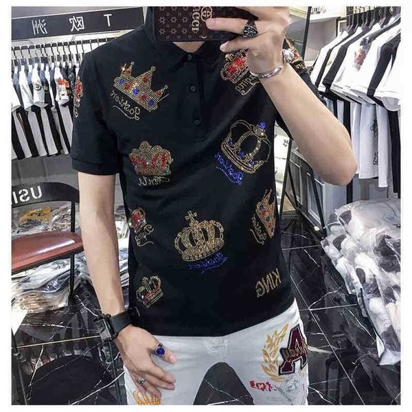 men's t-shirts t shirts selling lapel short sleeve polo men's diamond summer fashion fitness running 7o8g, White;black
men's t-shirts t shirts selling lapel short sleeve polo men's diamond summer fashion fitness running 7o8g, White;black