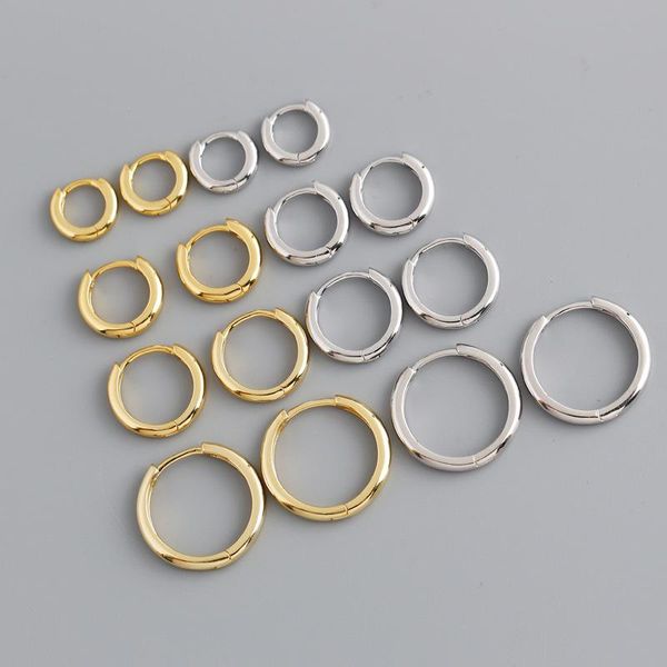 hoop & huggie enosola real 925 sterling silver minimalist bohemian round ear buckle for women punk rock earring jewelry accessory, Golden;silver
hoop & huggie enosola real 925 sterling silver minimalist bohemian round ear buckle for women punk rock earring jewelry accessory, Golden;silver