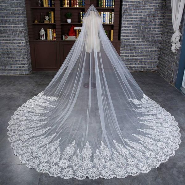 bridal veils 2021 luxury white color 3m wedding one-layer long lace edge veil with comb for women party ho1533, Black
bridal veils 2021 luxury white color 3m wedding one-layer long lace edge veil with comb for women party ho1533, Black