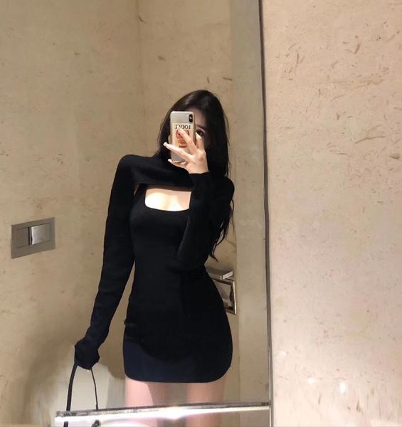 casual dresses net red same spring 2021 long sleeve blouse with suspender dress knitted two-piece set, Black;gray
casual dresses net red same spring 2021 long sleeve blouse with suspender dress knitted two-piece set, Black;gray