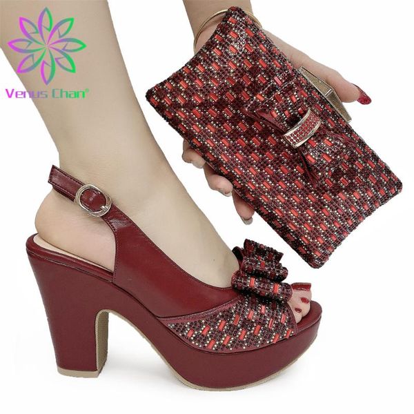 dress shoes latest dark wine color italian women matching bag with shinning crystal african and for wedding, Black
dress shoes latest dark wine color italian women matching bag with shinning crystal african and for wedding, Black