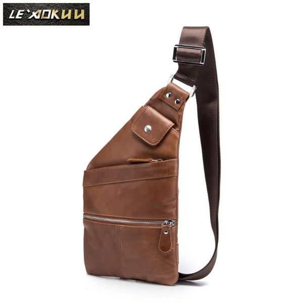 men quality leather casual fashion crossbody chest sling bag design travel 8" tablet one shoulder daypack male 20815-b waist bags
men quality leather casual fashion crossbody chest sling bag design travel 8" tablet one shoulder daypack male 20815-b waist bags