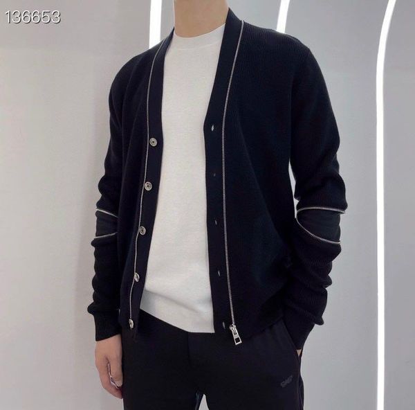 men's sweaters sk594 fashion 2021 runway luxury european design party style clothing, White;black
men's sweaters sk594 fashion 2021 runway luxury european design party style clothing, White;black