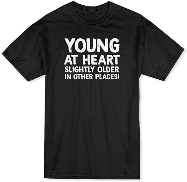 men's t-shirts young at heart slightly older herren men t-shirt print cotton breathable short-sleeved fashion top, White;black
men's t-shirts young at heart slightly older herren men t-shirt print cotton breathable short-sleeved fashion top, White;black