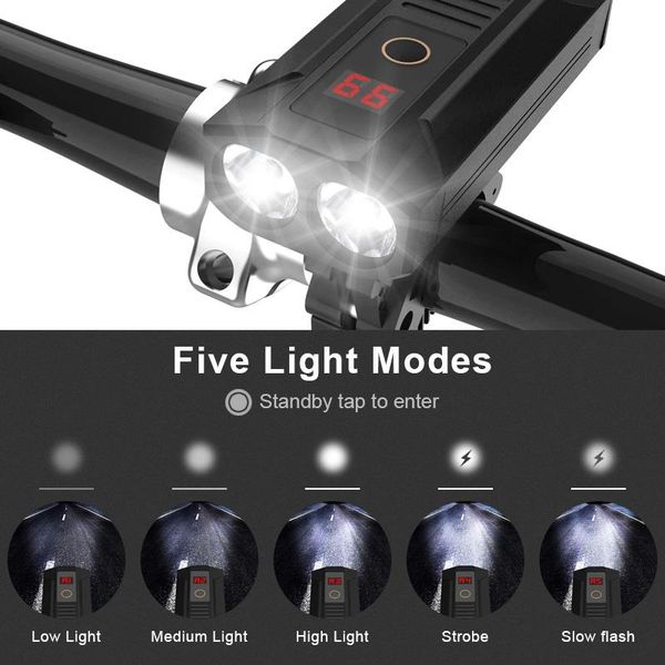 super bright bike front light 2000lm usb rechargeable t6 l2 led bicycle mtb head lamp 2600mah cycling headlight lights
super bright bike front light 2000lm usb rechargeable t6 l2 led bicycle mtb head lamp 2600mah cycling headlight lights