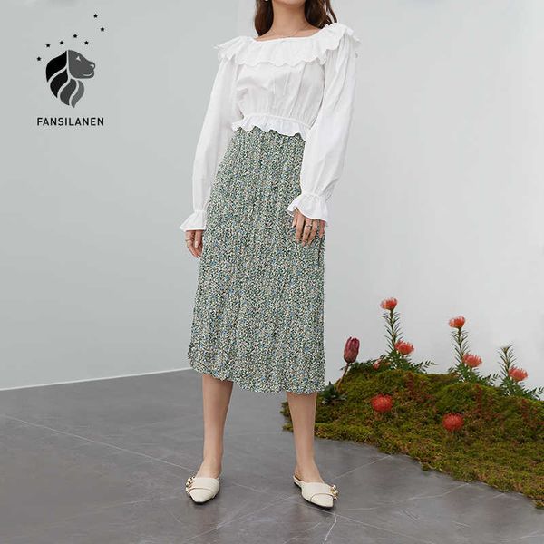 fansilanen floral print chiffon pleated skirt women spring summer boho elegant high waist female green vintage long 210607, Black
fansilanen floral print chiffon pleated skirt women spring summer boho elegant high waist female green vintage long 210607, Black