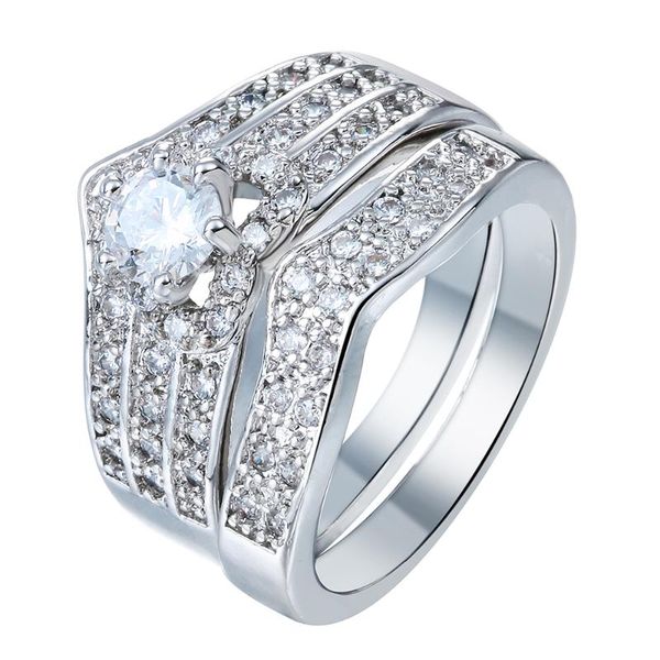 wedding rings hainon crown design promise silver color jewelry distribution princess cubic zircon women engagement ring sets, Slivery;golden
wedding rings hainon crown design promise silver color jewelry distribution princess cubic zircon women engagement ring sets, Slivery;golden