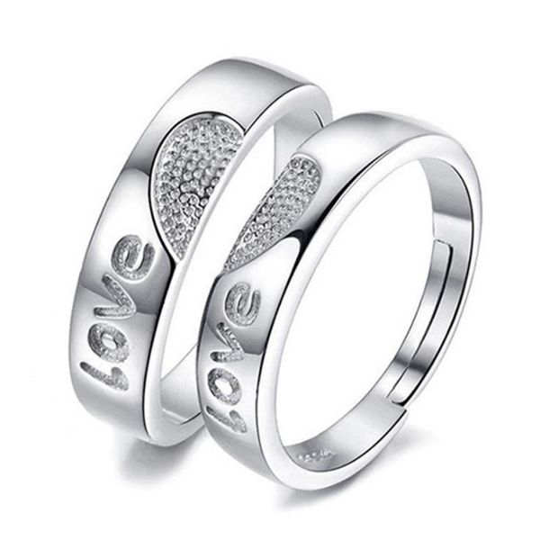 cluster rings cool cute couple ring romantic 925 sterling silver female resizable opening ky489, Golden;silver
cluster rings cool cute couple ring romantic 925 sterling silver female resizable opening ky489, Golden;silver