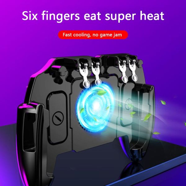 game controllers & joysticks 6 fingers mobile abs + metal black gaming cooling gamepad for pubg controller joystick 160x120x43mm/6.3x4.72x1.
game controllers & joysticks 6 fingers mobile abs + metal black gaming cooling gamepad for pubg controller joystick 160x120x43mm/6.3x4.72x1.