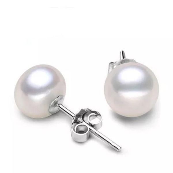 sterling silver color 10mm pearl stud earrings for women wedding engagement jewelry garnet earring gift orecchini gemstone, Golden;silver
sterling silver color 10mm pearl stud earrings for women wedding engagement jewelry garnet earring gift orecchini gemstone, Golden;silver