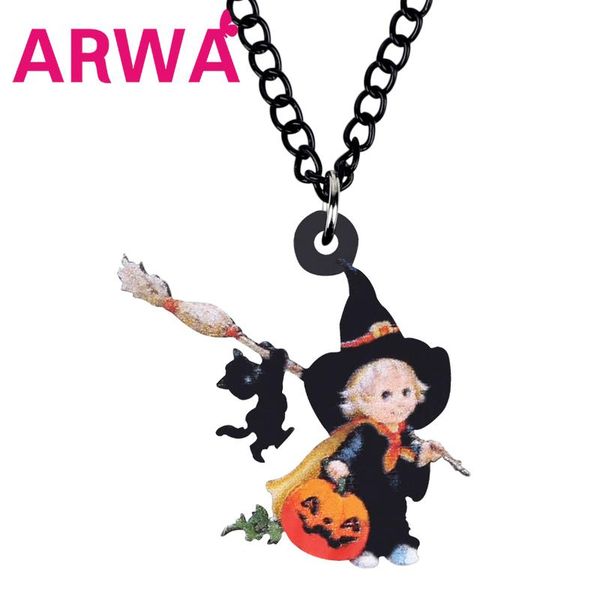 acrylic halloween witch girl broom cat pumpkin necklace cartoon choker pendant jewelry for women girls teens gift charms necklaces, Silver
acrylic halloween witch girl broom cat pumpkin necklace cartoon choker pendant jewelry for women girls teens gift charms necklaces, Silver