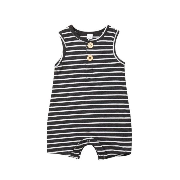 born baby girls boys striped button o neck romper sleeveless infant toddler summer rompers jumpsuits clothing 0-24m, Blue
born baby girls boys striped button o neck romper sleeveless infant toddler summer rompers jumpsuits clothing 0-24m, Blue
