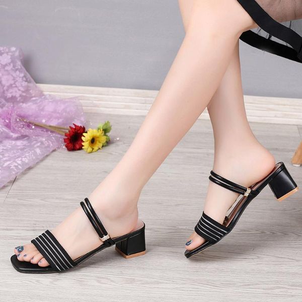 women's square shoes 2021 flat thick with sandals head fashion slippers sandals#g40, Black
women's square shoes 2021 flat thick with sandals head fashion slippers sandals#g40, Black