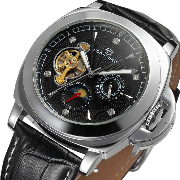 2019 forsining brand sports diamond luxury display tourbillion real leather belt men watch automatic clock, Slivery;brown
2019 forsining brand sports diamond luxury display tourbillion real leather belt men watch automatic clock, Slivery;brown