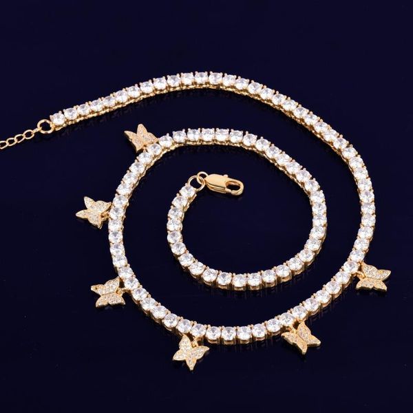 with butterfly pendant 4mm 1 row gold color tennis chain necklace women fashion jewelry adjustable link chains, Silver
with butterfly pendant 4mm 1 row gold color tennis chain necklace women fashion jewelry adjustable link chains, Silver