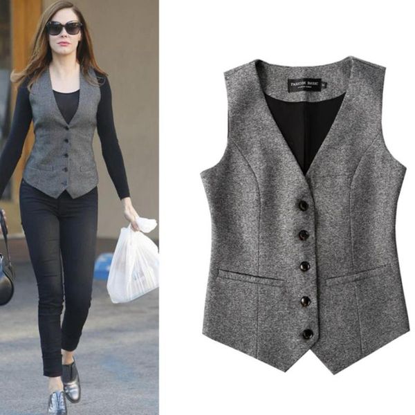 women's vests plus size 3xl women short office wear slim fit sleeveless autumn winter woolen formal waistcoat, Black;white
women's vests plus size 3xl women short office wear slim fit sleeveless autumn winter woolen formal waistcoat, Black;white