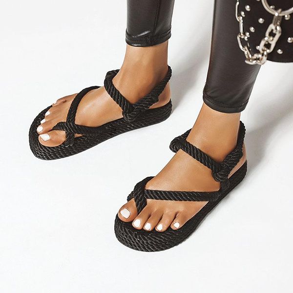 summer women flat sandals casual rope female wedge beach shoes woman comfortable platform for girls black beige
summer women flat sandals casual rope female wedge beach shoes woman comfortable platform for girls black beige